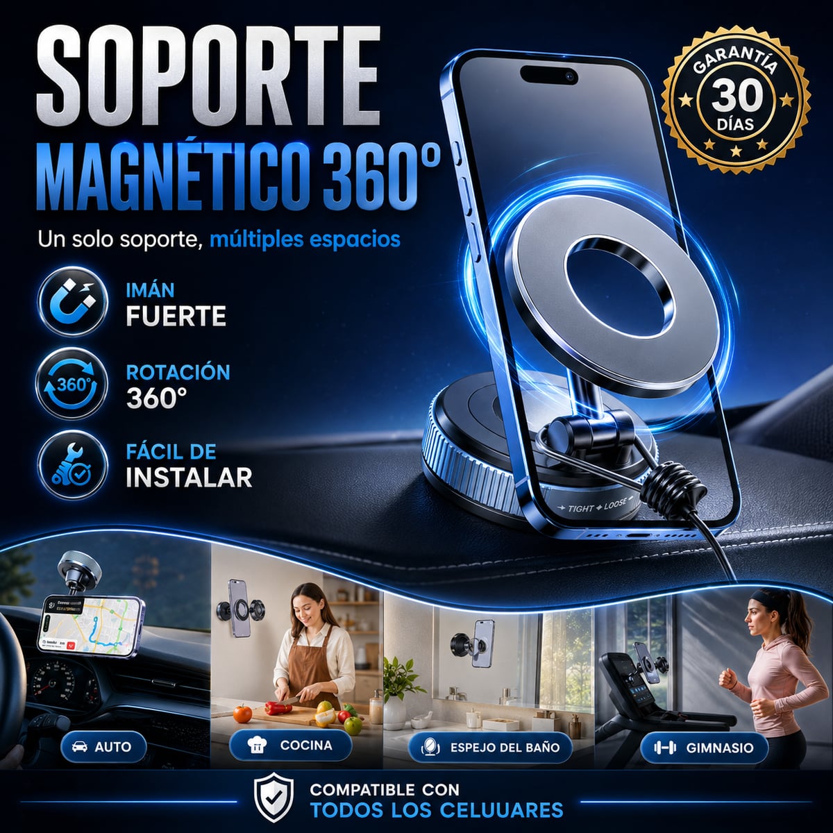 MagGrip 360° Pro El último soporte para celular que necesitarás 📱