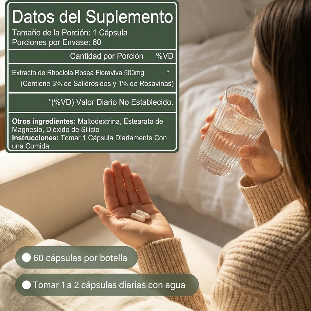 Rhodiola Rosea - Elimina Antojos Que Engordan Desde Primer Uso