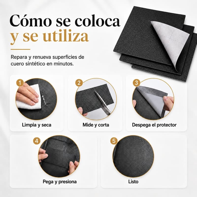 REPARADO DE CUERO ADHESIVO