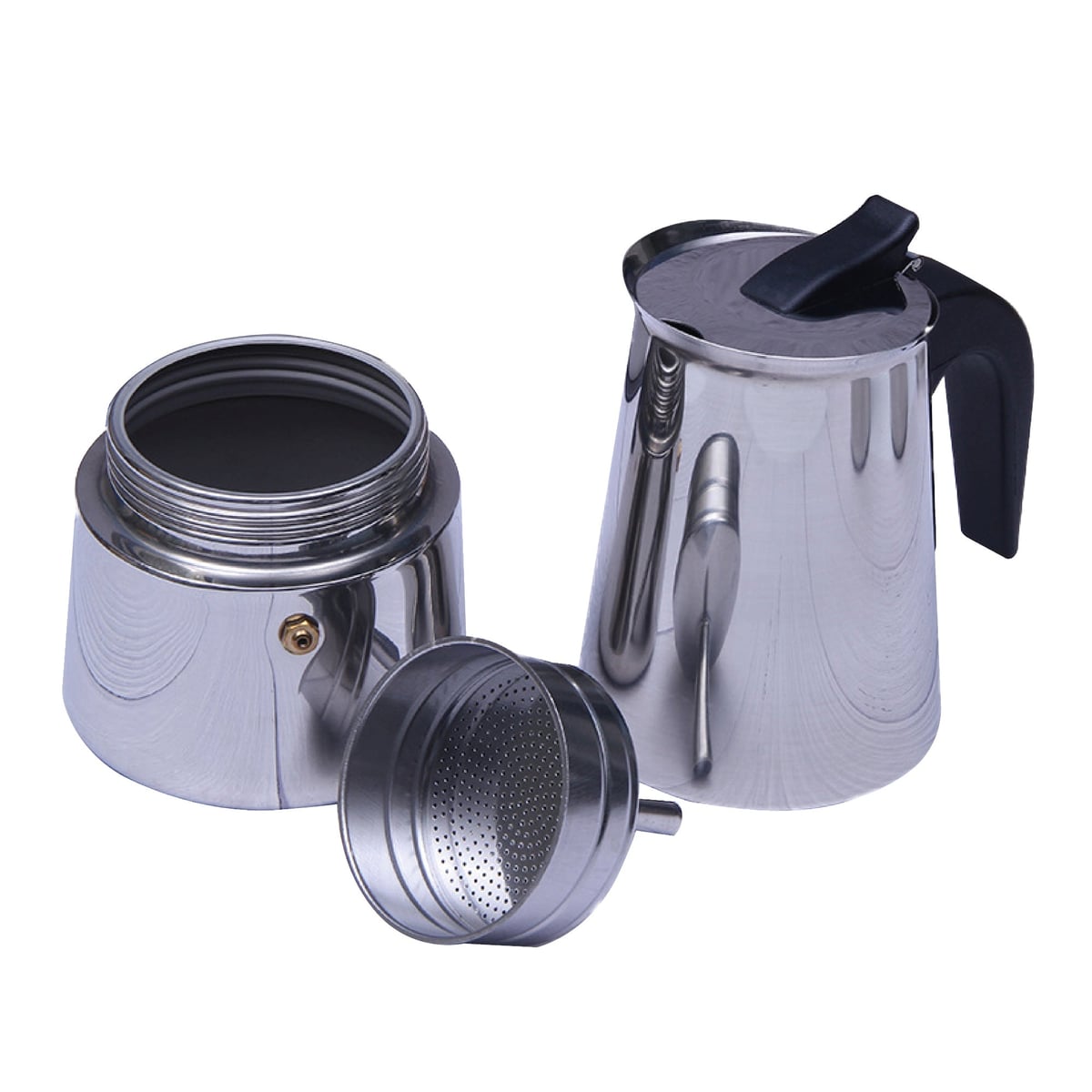 Cafetera Italiana Espresso Acero Inoxidable 4, 6, 9 Tazas
