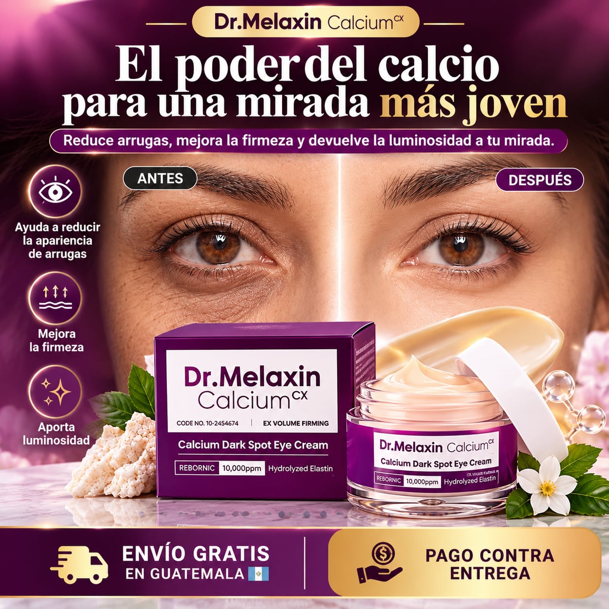 Dr. Melaxin | Crema para Contorno de Ojos con Calcio
