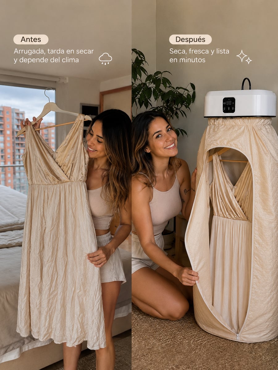 Secadora Ropa Portátil | Seca tu ropa sin sol en invierno 