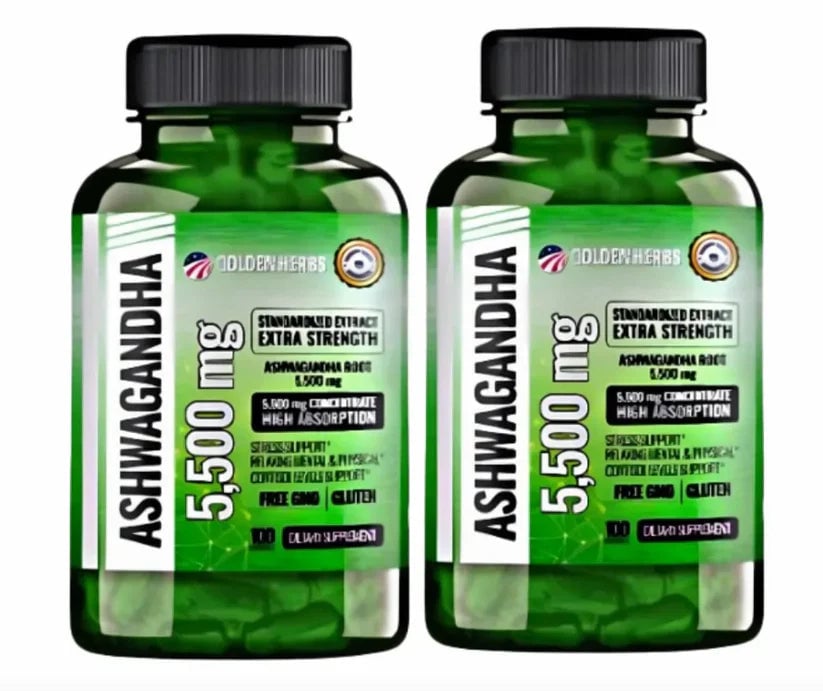 Ashwagandha 5500mg Nueva Generación – Calma Rápida, Sueño Profundo + Envío Gratis
