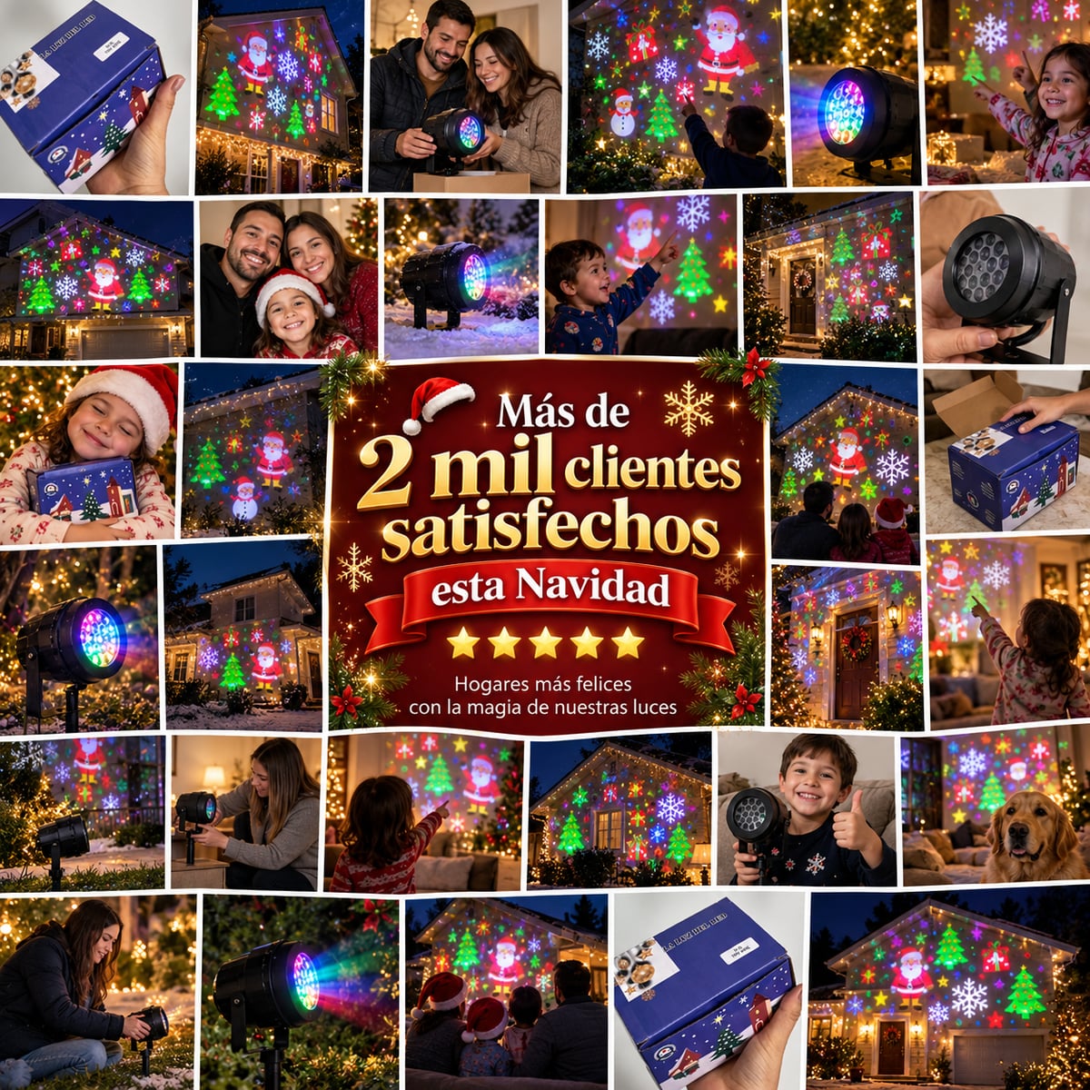 Proyector Navideño Led ⏰ ¡NO LO DEJES PARA ÚLTIMA HORA! APARTA EL TUYO. 🎄