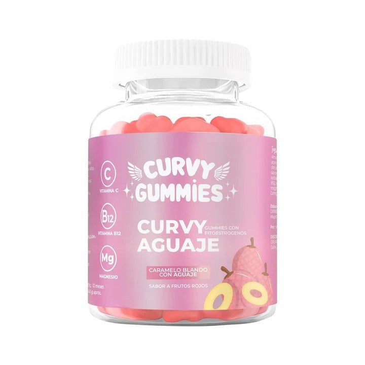 🍑 Curvy Gummies de Aguaje Repotenciados para Glúteos y Senos ✅