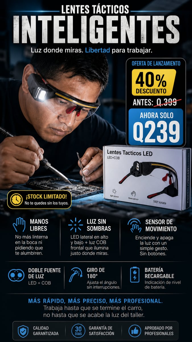 Lentes Tacticos Inteligentes 2 en 1