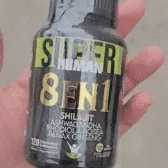8 en 1 Cápsulas - Shilajit Ashwagandha Rhodiola Rosea Panax y Ginseng (120 Cápsulas) SuperHuman™ PG