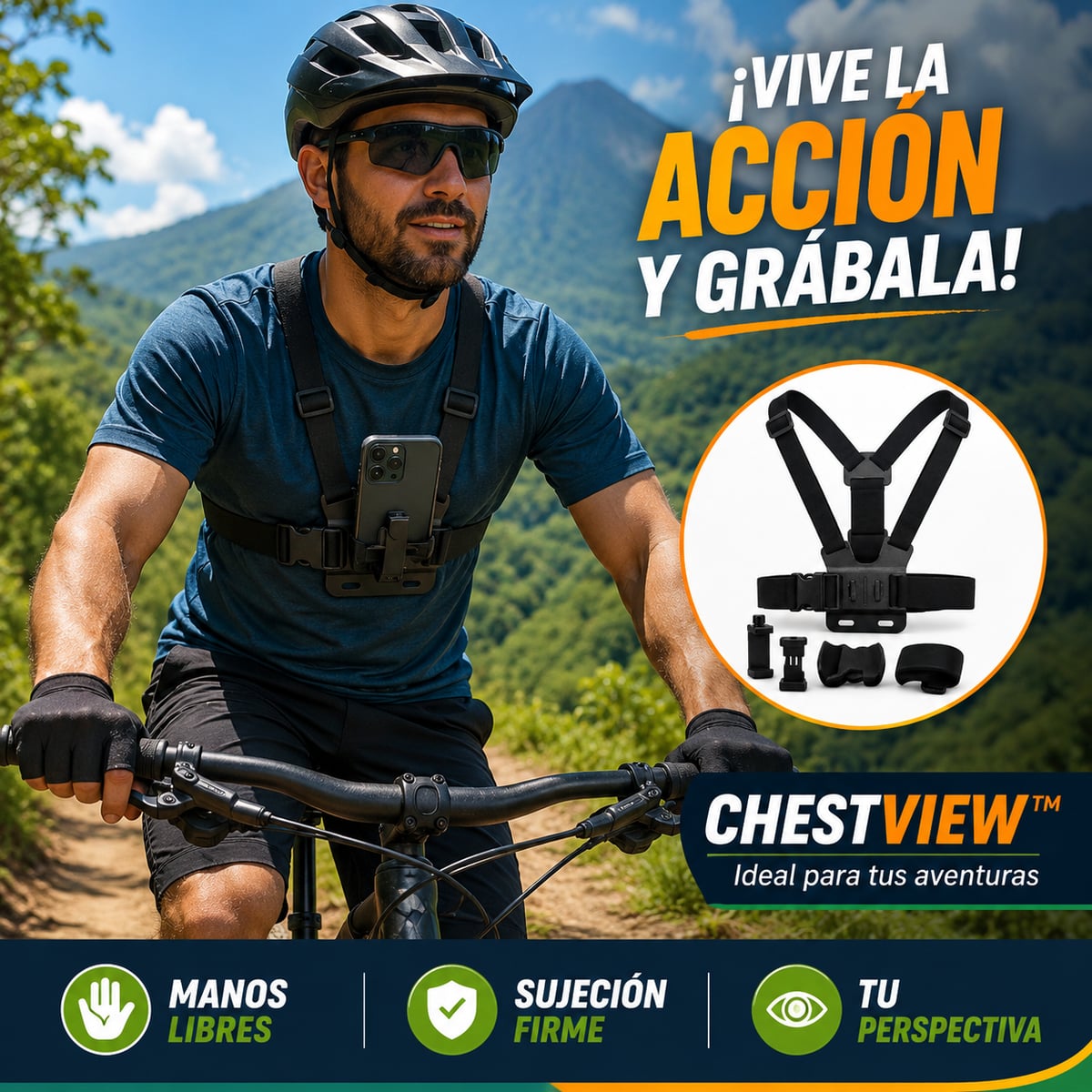 ChestView™ | Graba con las manos libres