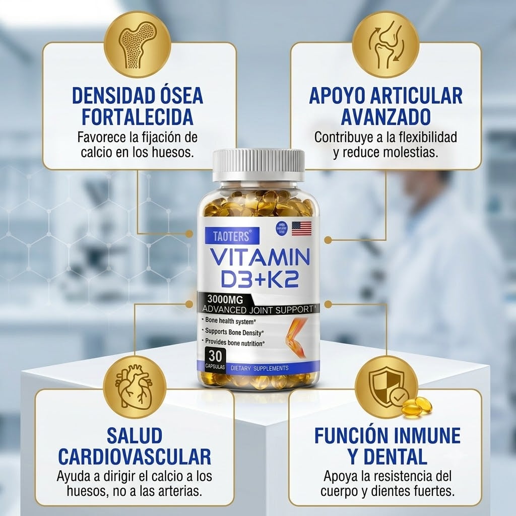VIT D3+K2 - MÁS MOVILIDAD Y SOPORTE PARA TUS HUESOS