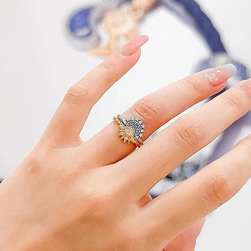 Anillos Eclipse Sol y Luna // OFERTAđ„EnvĂo Gratis