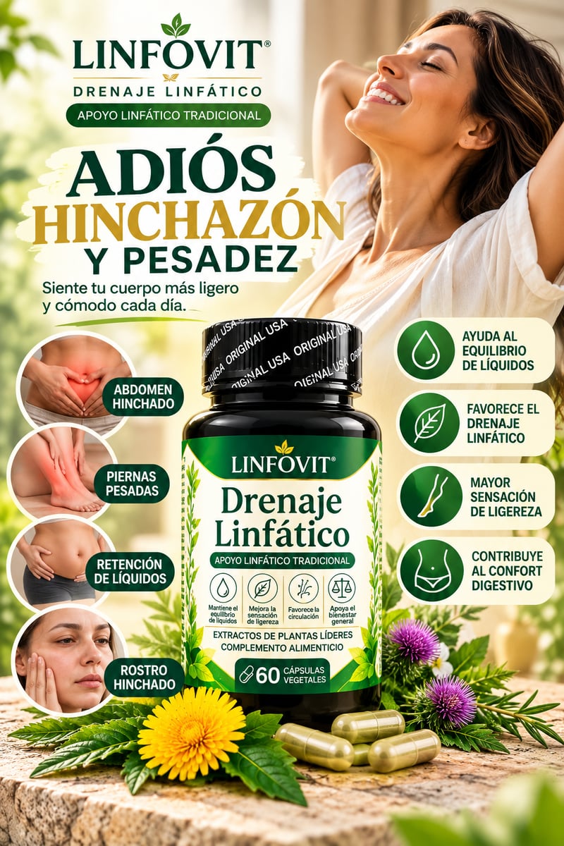 🥇LINFOVIT® | SOPORTE METABÓLICO CONTRA LÍQUIDOS RETENIDOS🌿✨