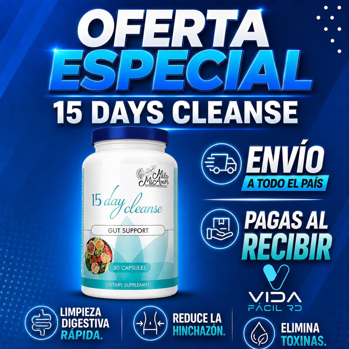 15 Días Clean | Détox Limpieza Estomacal Completa en 15 Días