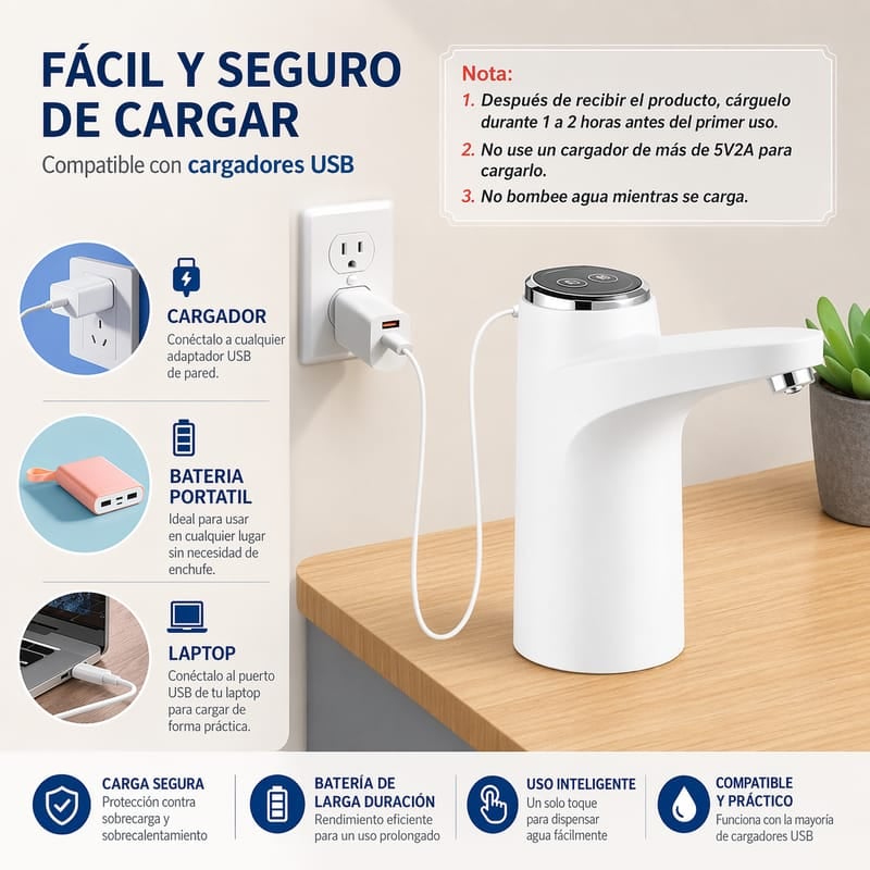 💧💪Dispensador Eléctrico Solo Presionas Un Botón y El Agua Sale Sola + ENVÍO GRATIS 🔥🎁