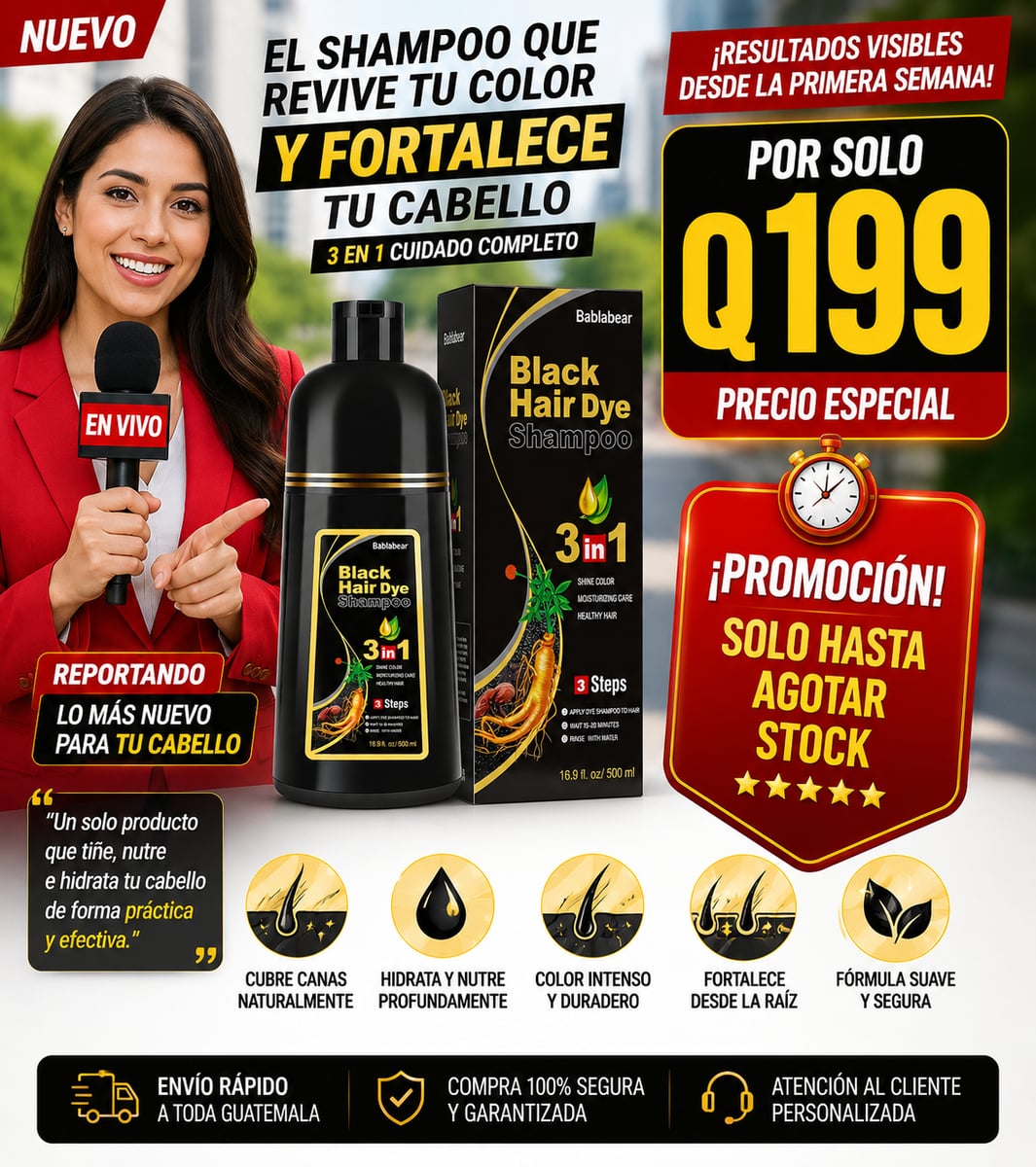 SHAMPOO TINTE CUBRE CANAS