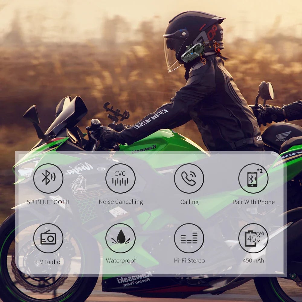 Nuevos auriculares para casco de Moto Bluetooth +Envio Gratis