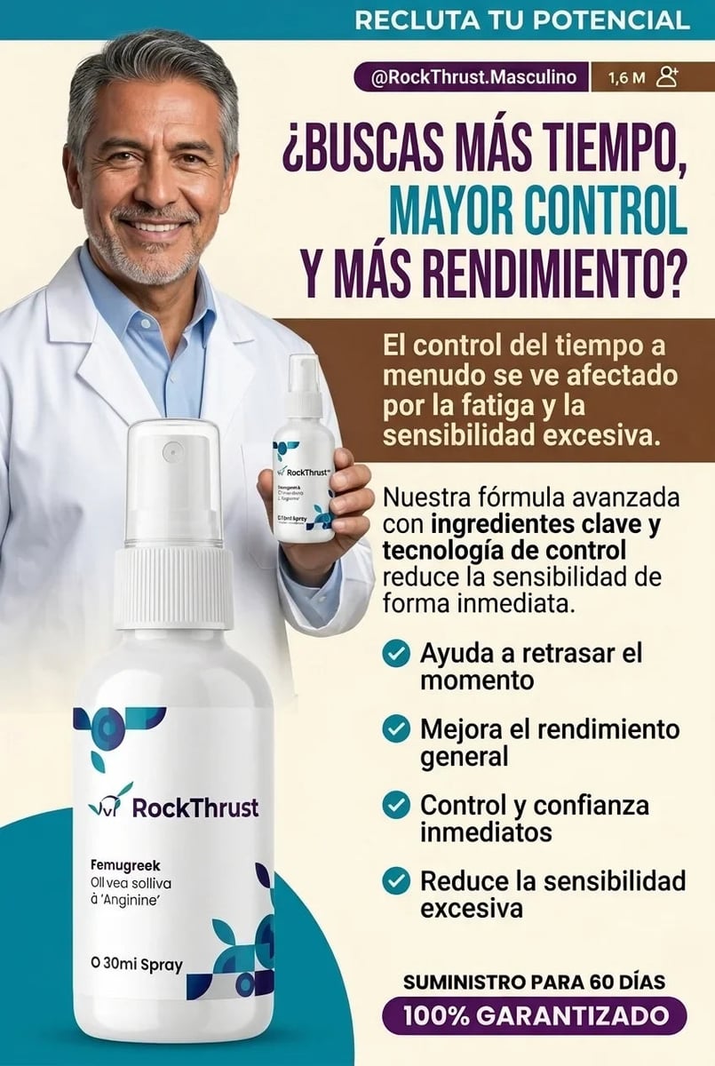 Aprovechar la oferta 2x1 RockThrust™ - Spray Para Erecciones Duras Como Una Roca En 43 Segundos