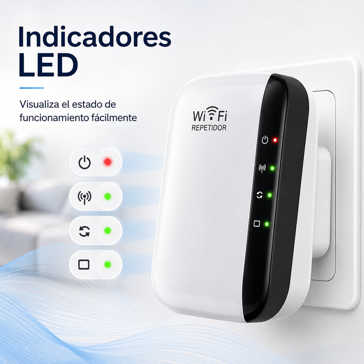 Amplificador WiFi Pro – Cobertura Extendida para Casa y Oficina