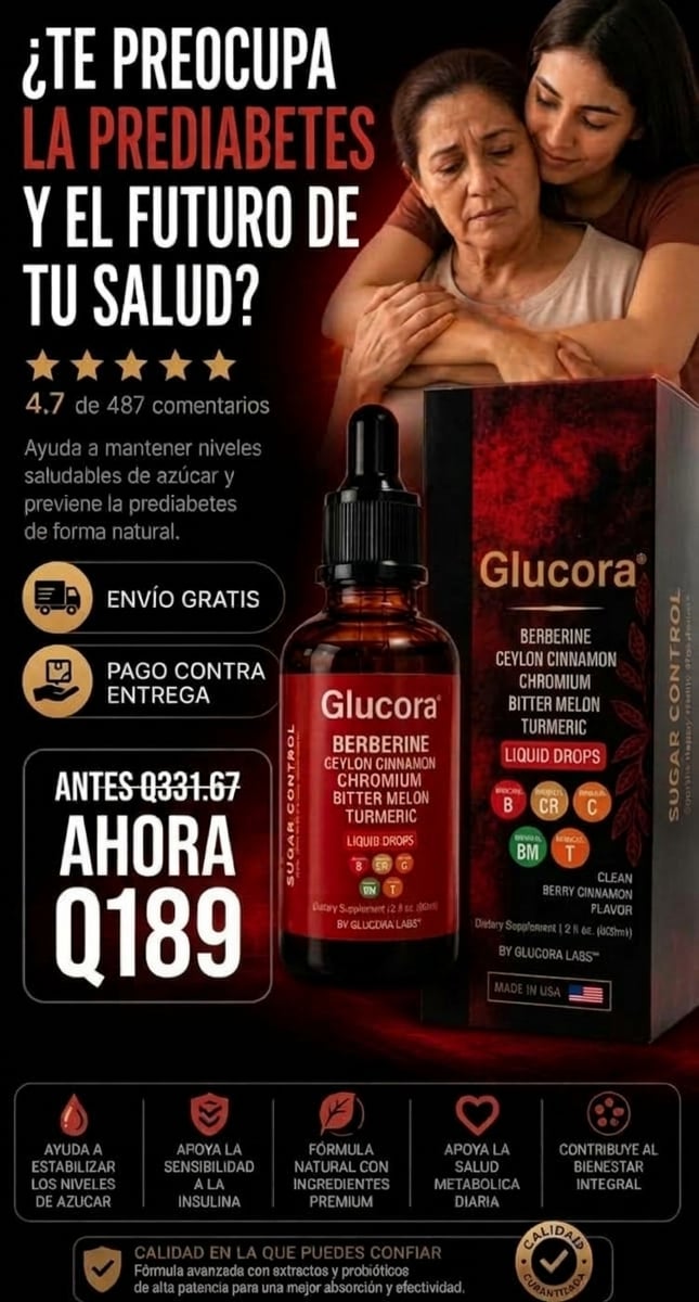 Glucora™- Adiós Picos Recupera el control de tu azúcar