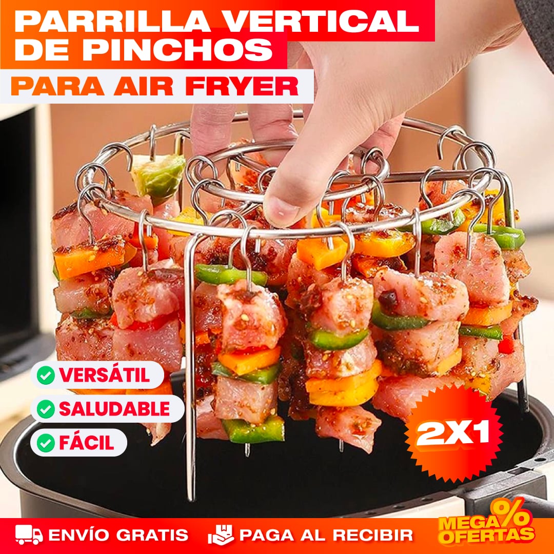PROMO 2X1 PARRILLAS VERTICAL PARA PINCHOS EN AIR FRYER