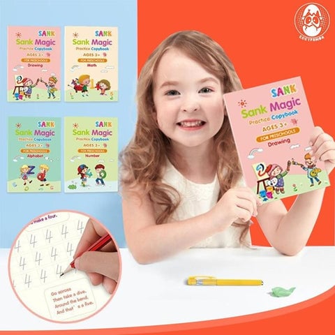 ULTIMAS UNIDADES - SET DE 4 CUADERNOS MÁGICOS INFANTILES + ENVÍO GRATIS