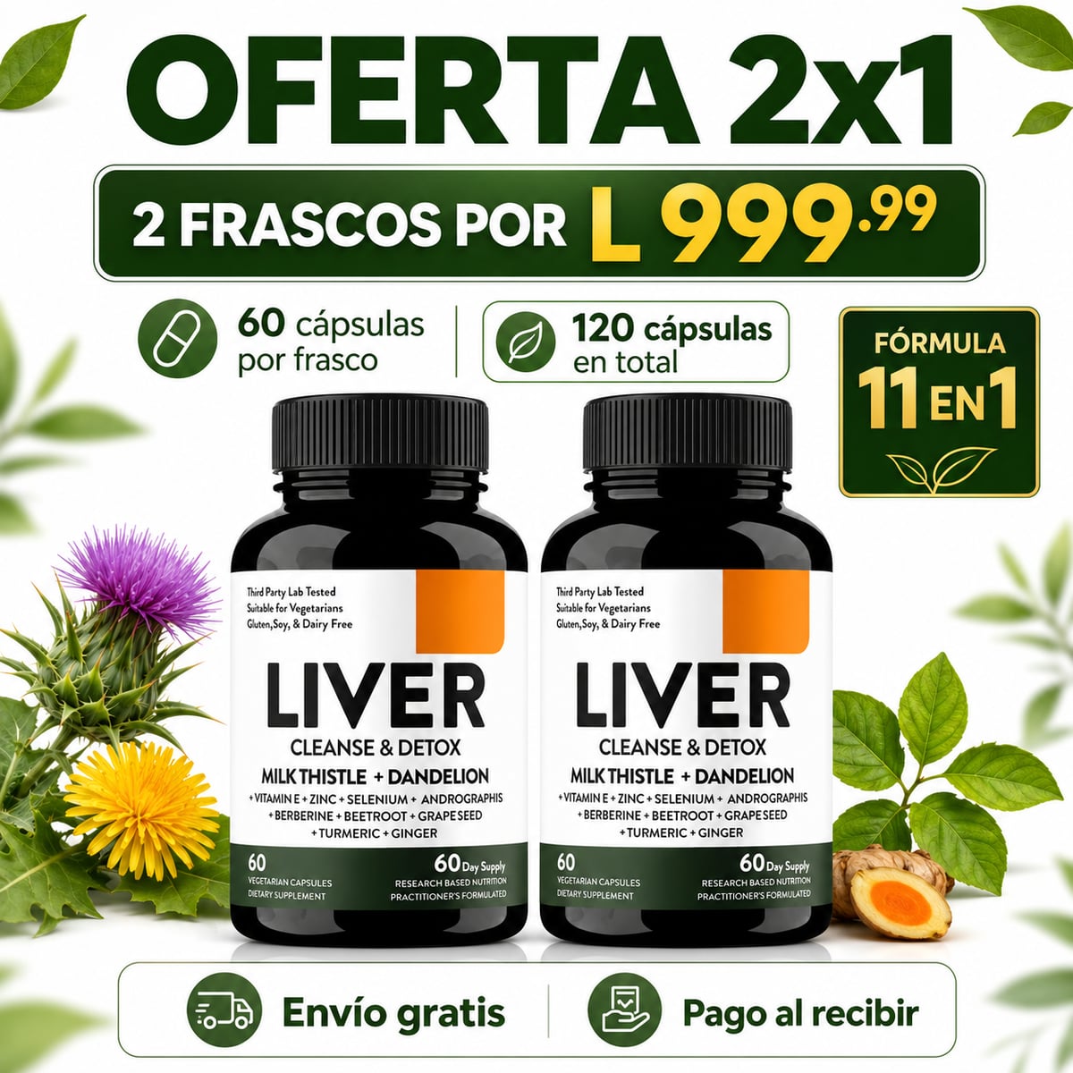 2x1 Liver Cleanse Detox + Envío Gratis