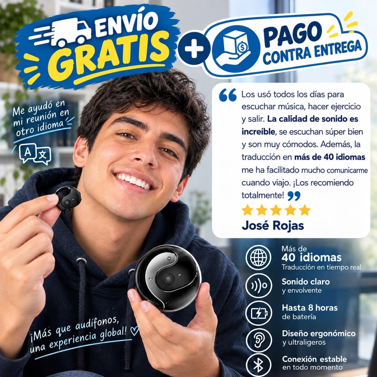 Audífonos Traductores de Idiomas