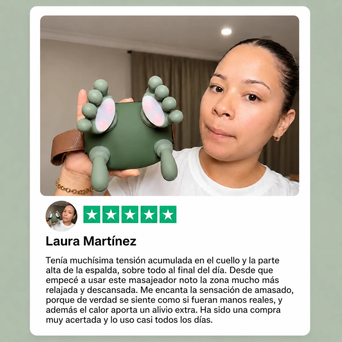 Masajeador Cervical Recargable 4D - ENVIO GRATIS