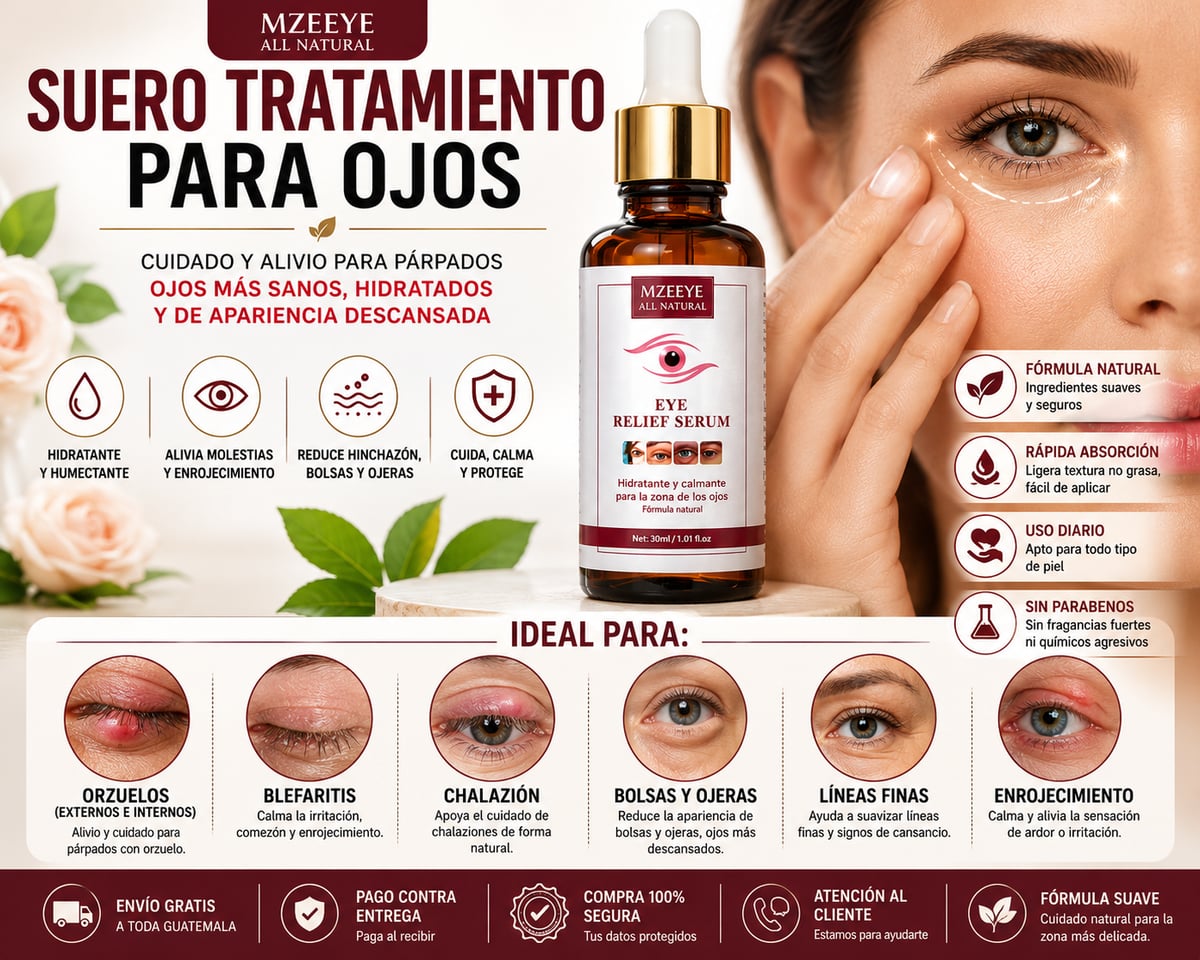 Serum – Cuidado para Orzuelos, Hinchazón, Bolsas y Enrojecimiento