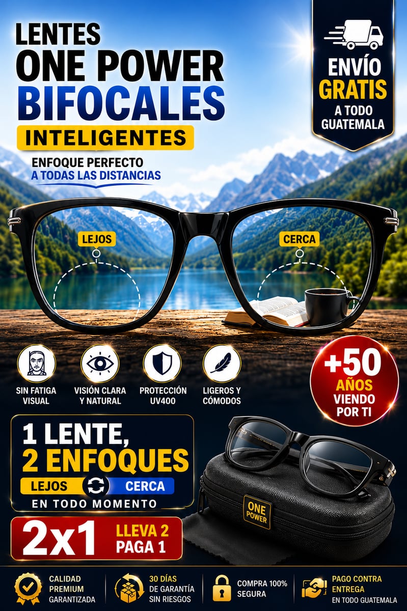 👓 LENTES ONE POWER™ para Lectura Diaria 2x1 + Envío Gratis
