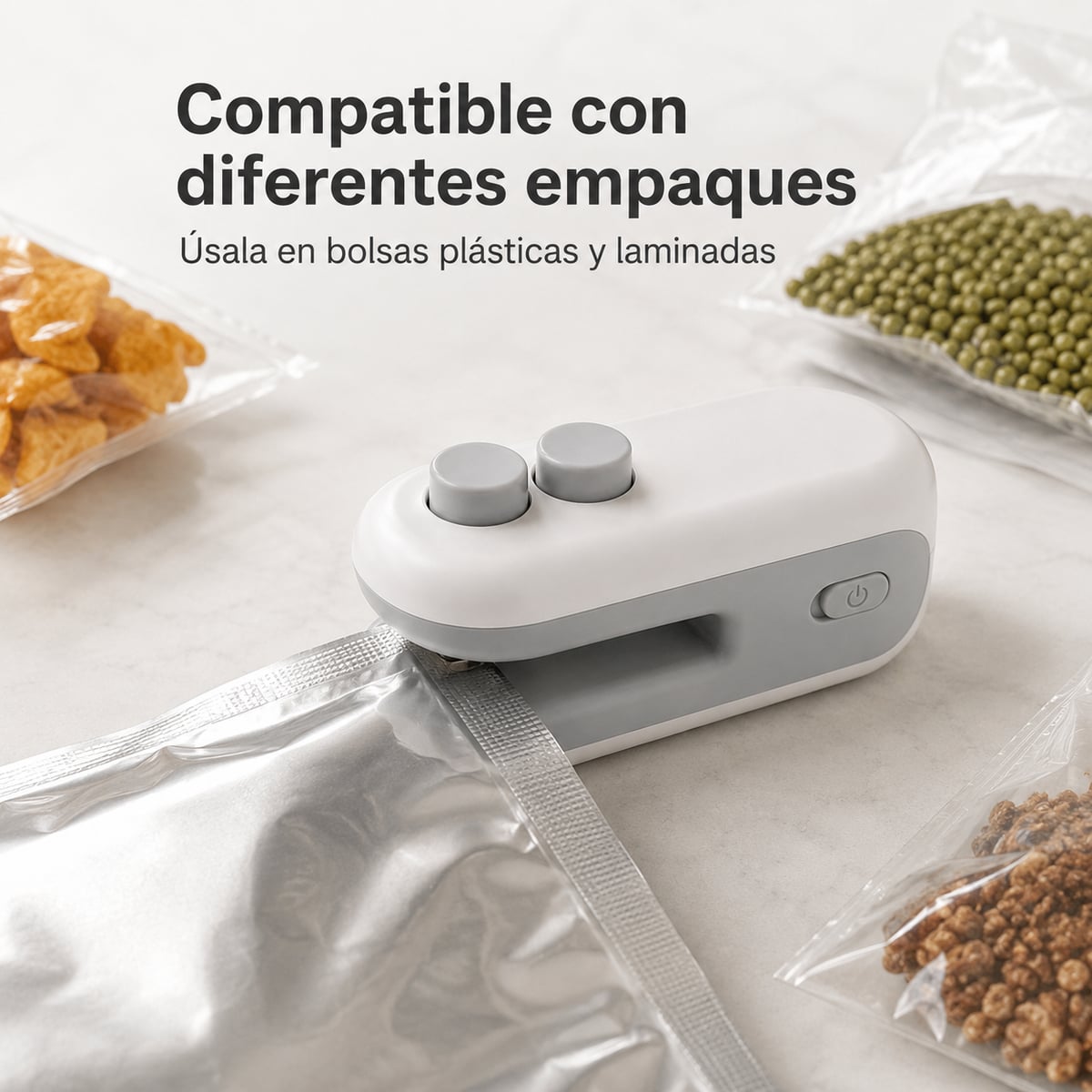 SellaFresh Go™ | Mini Selladora Portátil Recargable USB-C