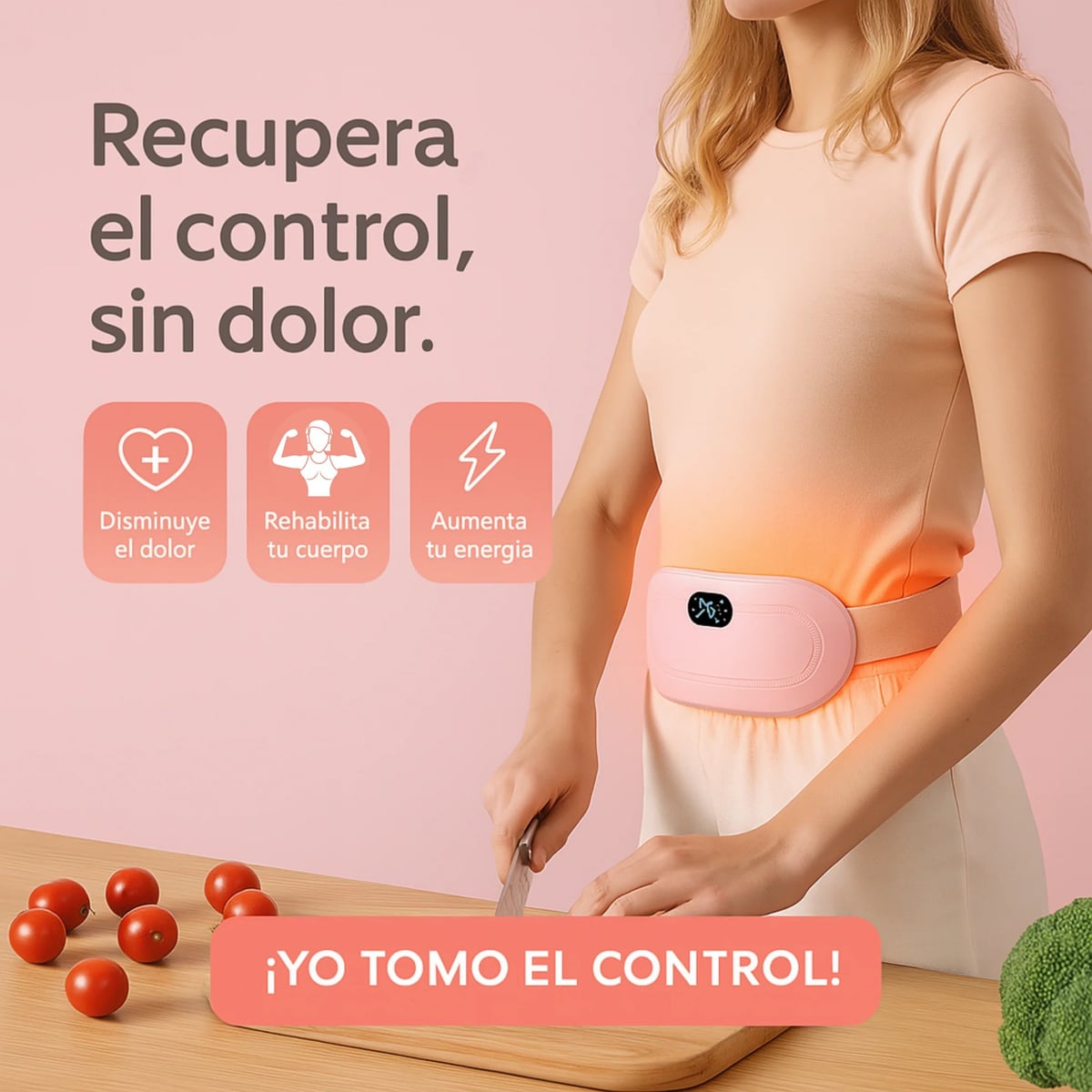 ColicBand™ Cinturón térmico para Cólicos Menstruales