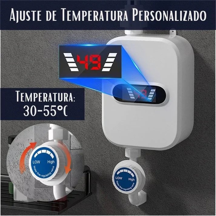Calentador de Agua + Ducha | Instalación Fácil