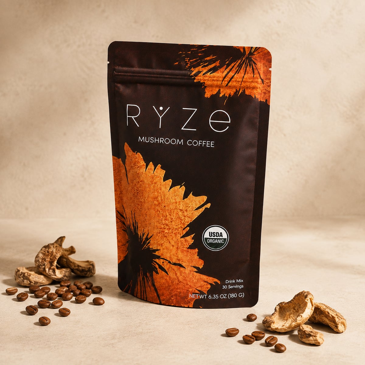 RYZE™ Café de Hongos — Café Premium con 6 Hongos Funcionales+ Envío gratis