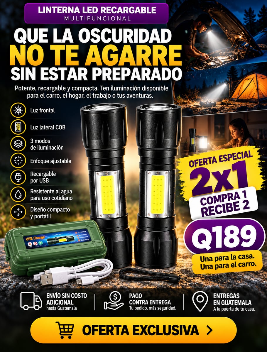 🔦 QUE LA OSCURIDAD NO TE AGARRE SIN ESTAR PREPARADO