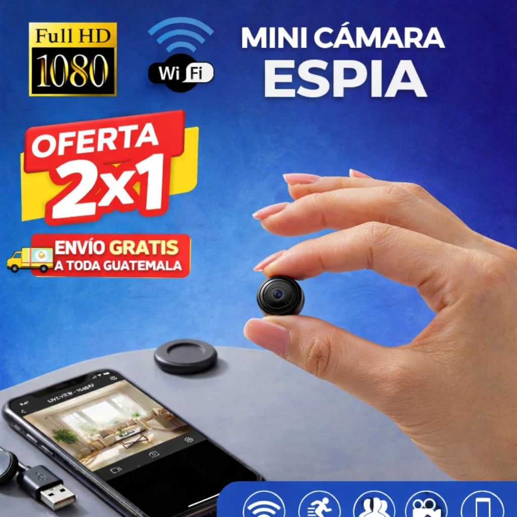 OFERTA 2 MINI CAMARA ESPIA + ENVÍO GRATIS Y REGALO 🎁