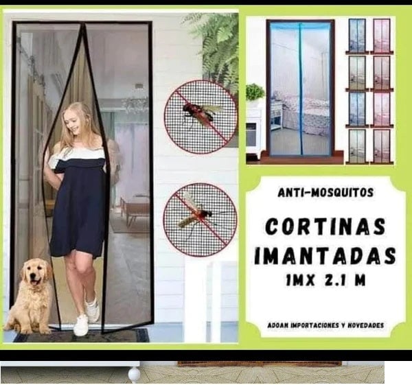 2X1 Cortina Magnética de Ventilación Anti Zancudos y Mosquitos + ENVIO GRATIS 🚚 🎁