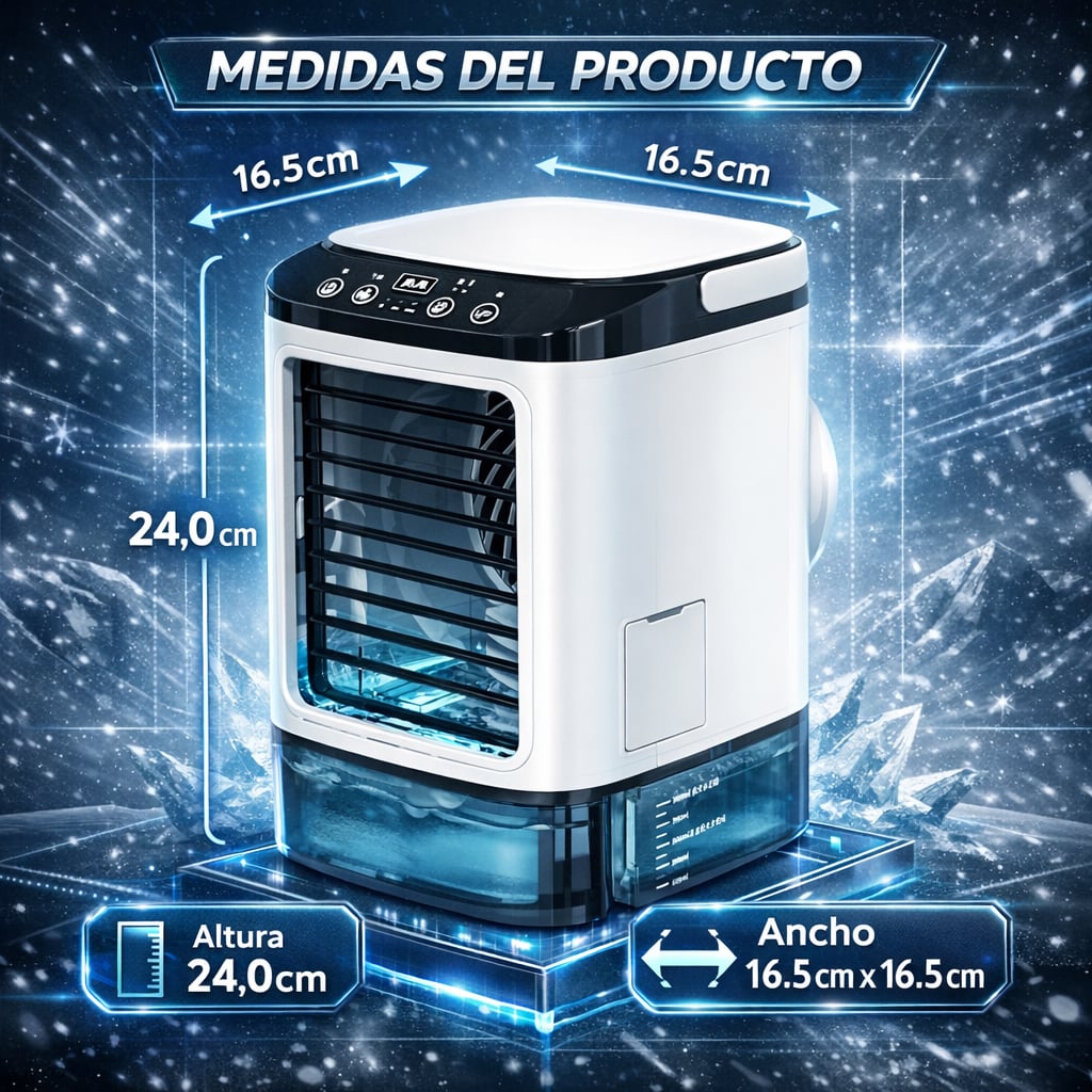 Enfriador De Aire Acondicionado Portátil y Ventilador 900ml - FrostAir PRO