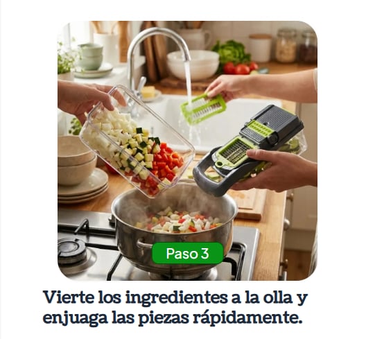 🔥Cortador Multifuncional: Picador de Verduras Múltiples + ENVÍO GRATIS 🚚