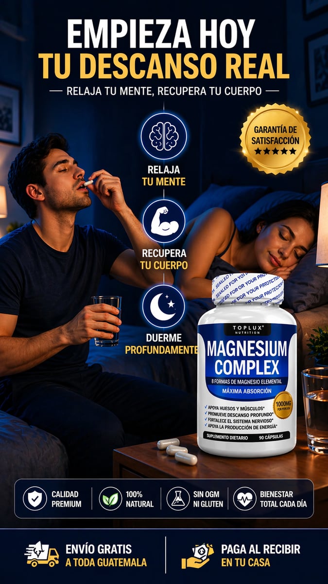 Magnesium Complex®– Sueño profundo y recuperación total sin estrés🎁