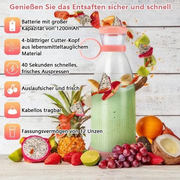 🔥 Ofertas especiales🔥 Extractor de jugo portátil más vendido | 🌟 ¡Disfruta de jugo fresco en cualquier momento y en cualquier lugar!