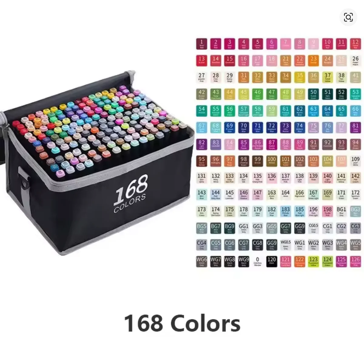 Set Profesional de Marcadores 168 Pcs 