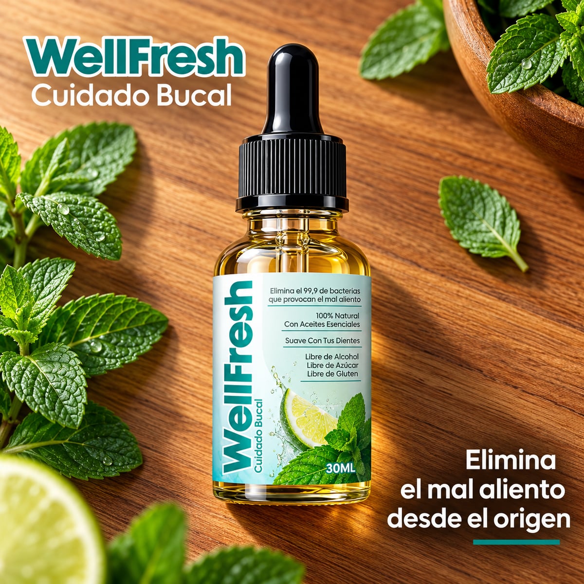 Wellfresh® Elimina el Mal Aliento Severo y la Halitosis desde la Raíz