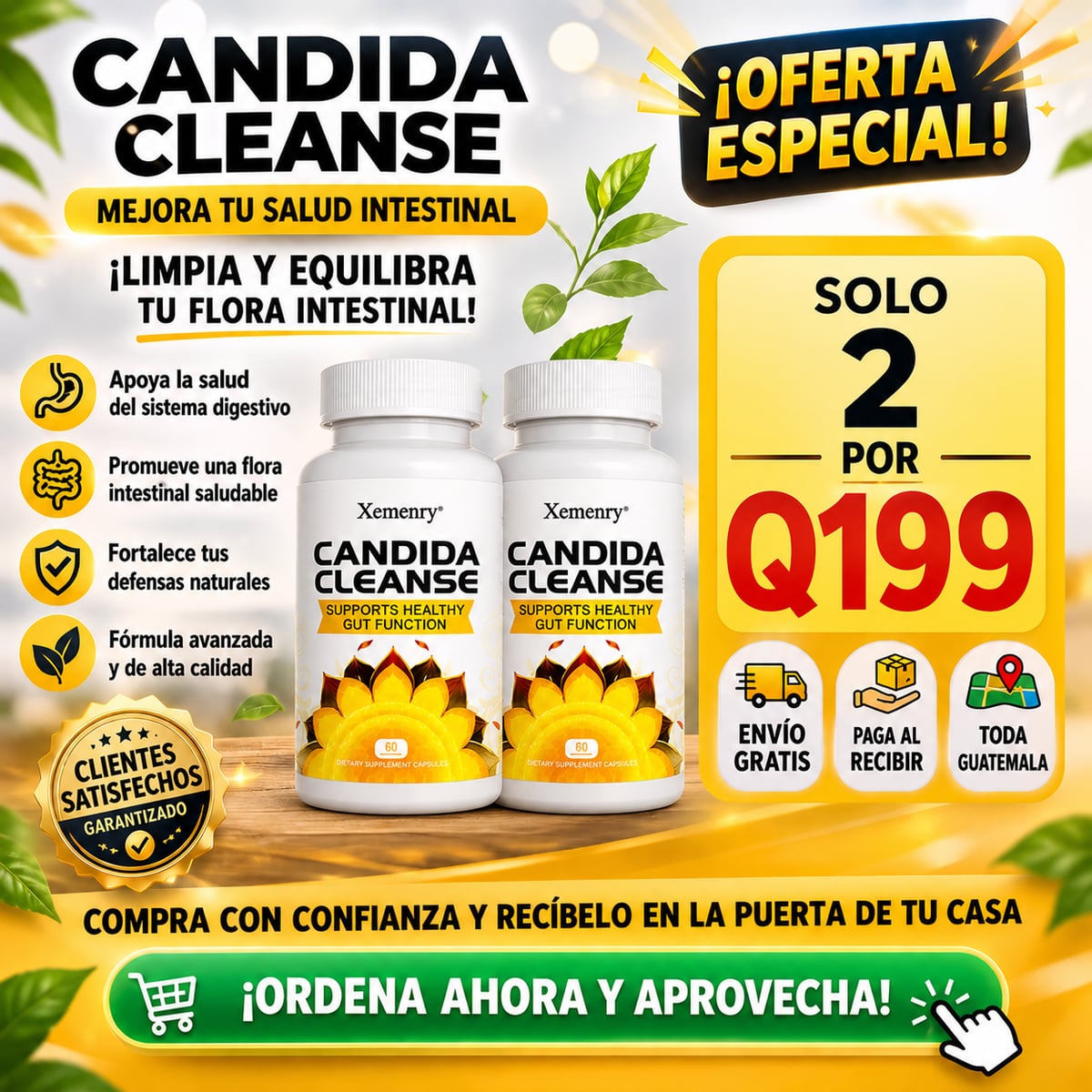 OFERTA 2X1 🔴 CANDIDA CLEANSE® 100% Original + Envío Gratis 🎁