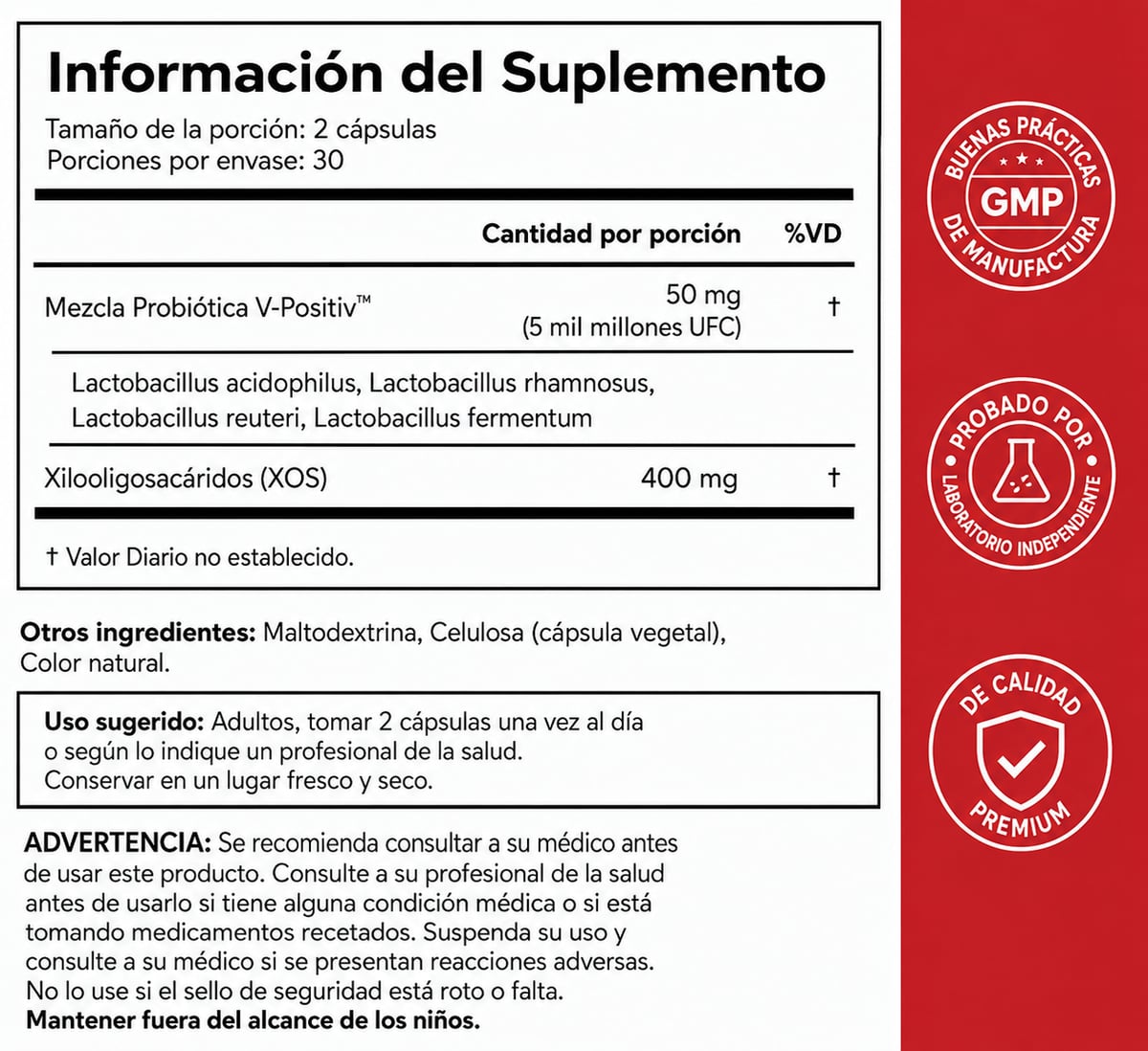 URO Suplemento Probiótico Vaginal