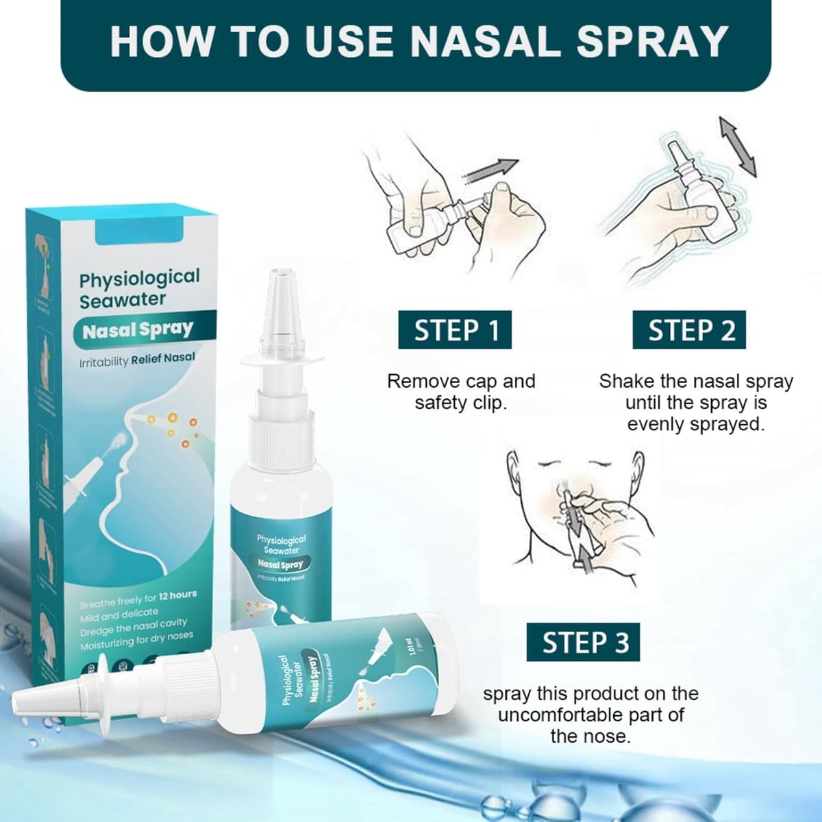 Respira Fácil Spray Nasal Rápido Alivio Instantáneo
