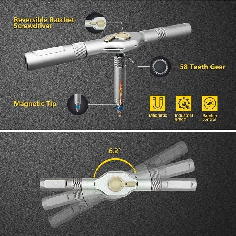 🔥🔥 Juego de destornillador 24 en 1 DIY magnético compacto y portátil con + ENVIO GRATIS