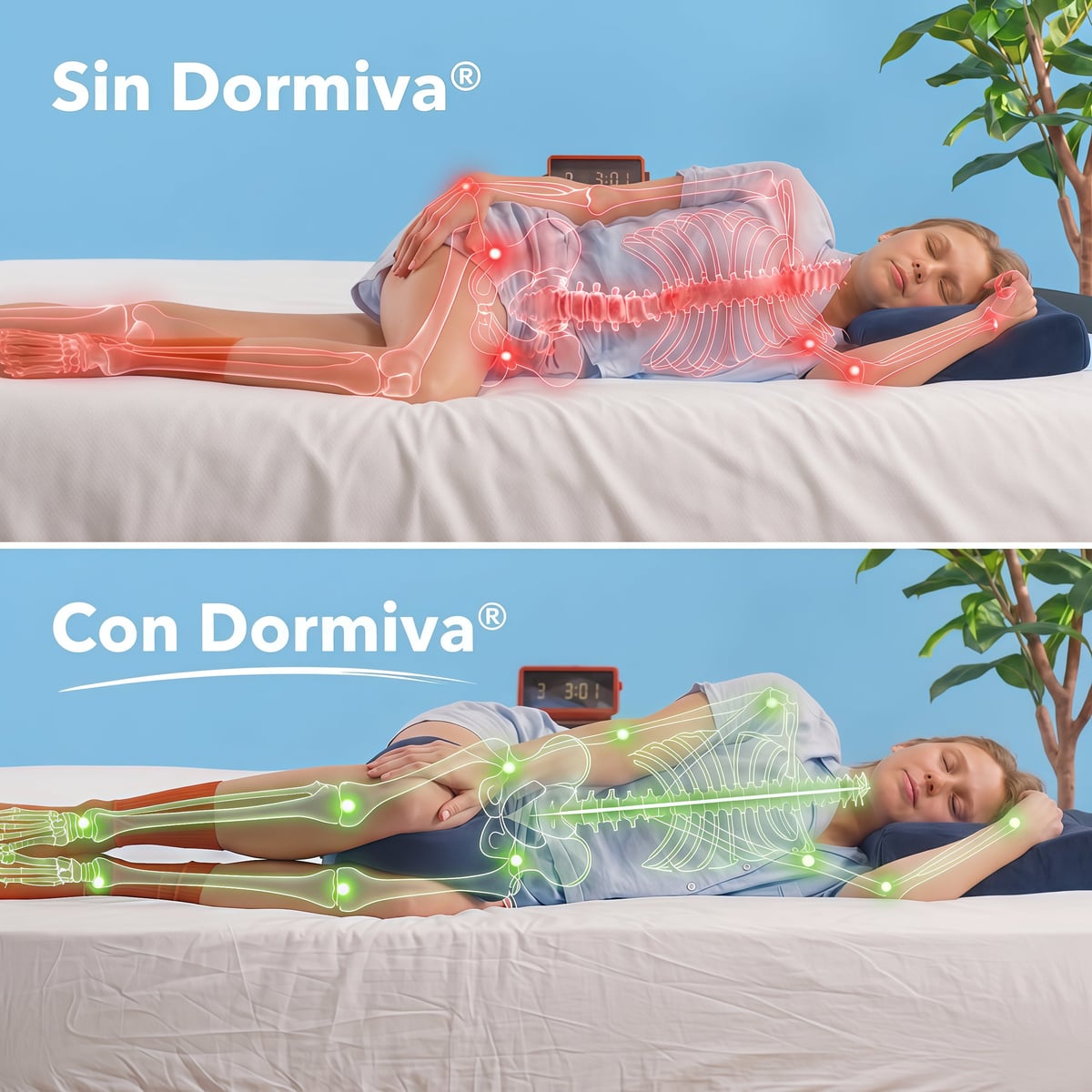 Almohada de alineación Dormiva®