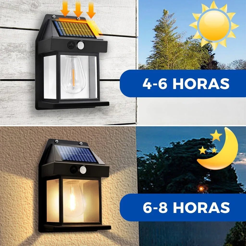 SOLARLUZ™ - 2 LÁMPARAS CON PANEL SOLAR PARA EXTERIORES 💡