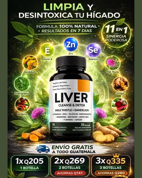 OFERTA 2x1 DESINFLAMA Y LIMPIA TU HIGADO CON LIVER+Envío Gratis!!!🎉