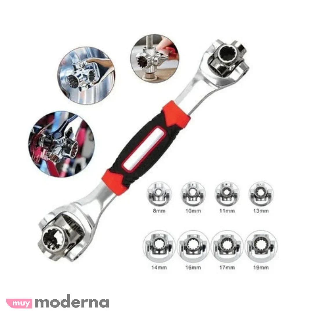 ULTIMAS UNIDADES 🔧CANSADO DE BUSCAR LA LLAVE INDICADA PARA CADA ARREGLO🧰LLAVE UNIVERSAL 48 EN 1👨🔧+ENVIO GRATIS🎁